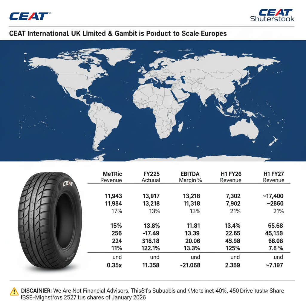 CEAT Limited Launches New Subsidiary in the UK to Boost European Presence