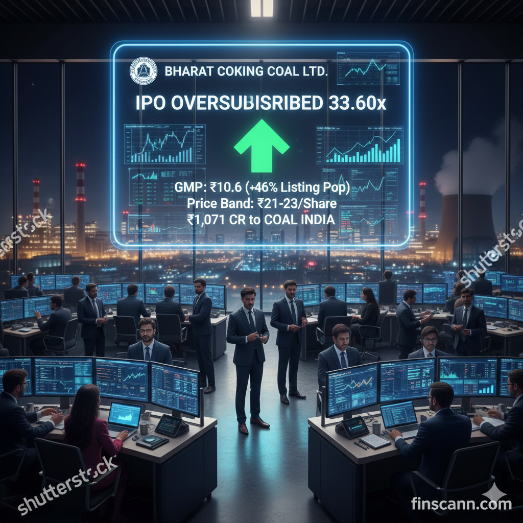 Bharat Coking Coal's IPO Sees Massive Demand with 33.67x Subscription Rate