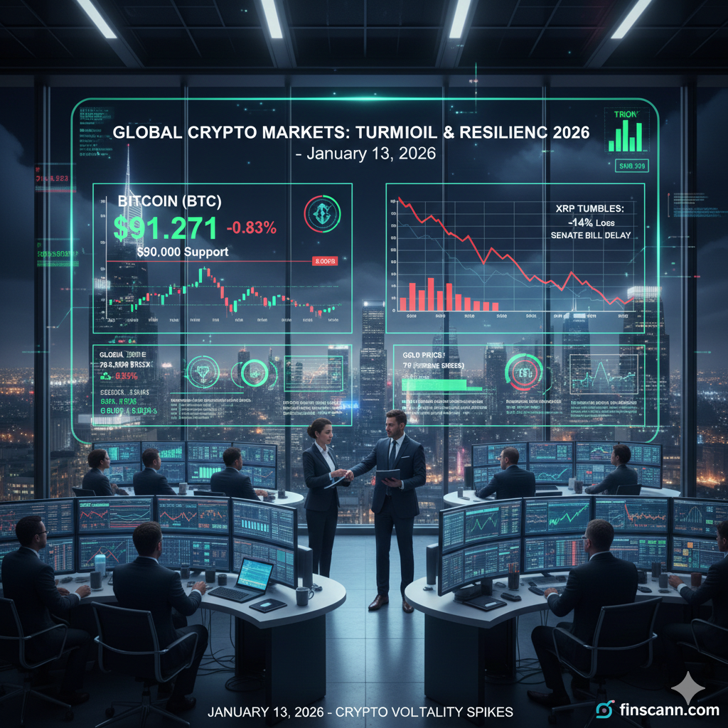 Crypto Markets Under Pressure: Bitcoin Defends $90K Amid Legislative Delays and Geopolitical Shocks