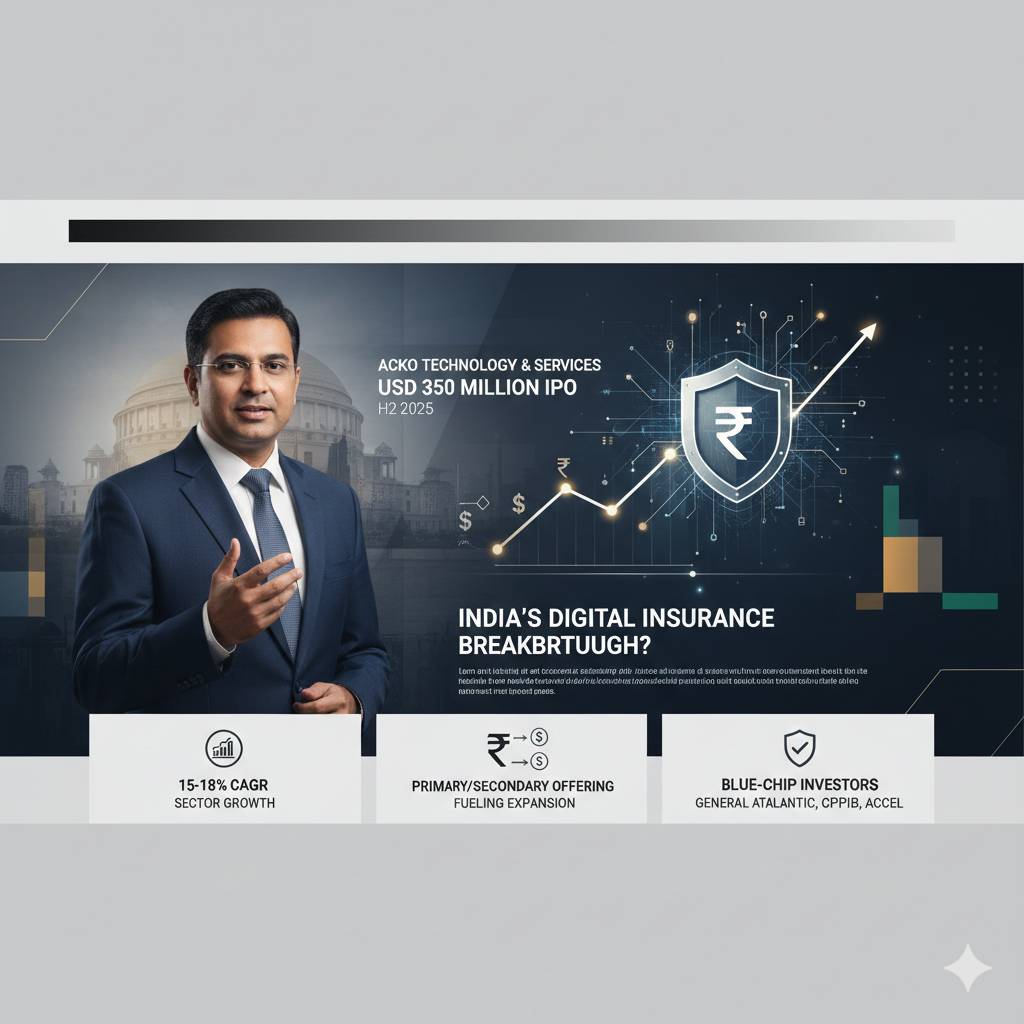 Acko Technology Plans $350 Million IPO with Investment Bank Pitches