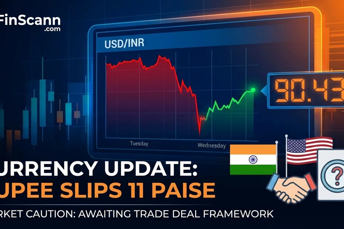 Rupee Snaps Historic Rally: Slides to 90.43 as Markets Seek Fine Print on India-US Trade Deal