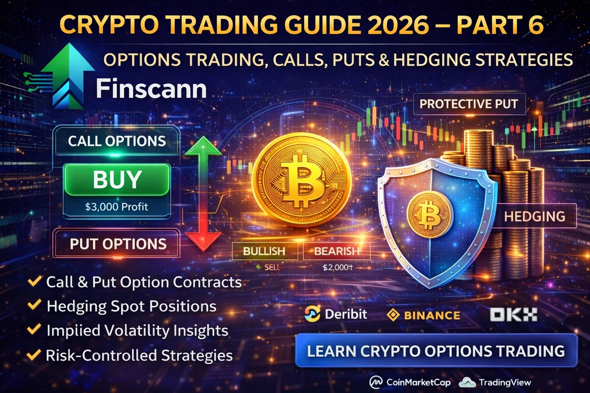 Crypto Trading Guide 2026 Part 6: Options Trading, Calls, Puts & Hedging Strategies