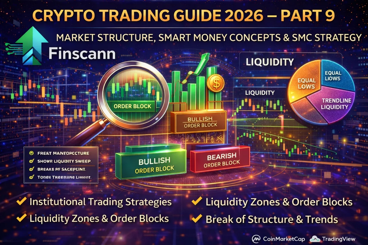 Crypto Trading Guide 2026 Part 9: Market Structure, Smart Money Concepts & SMC Strategy
