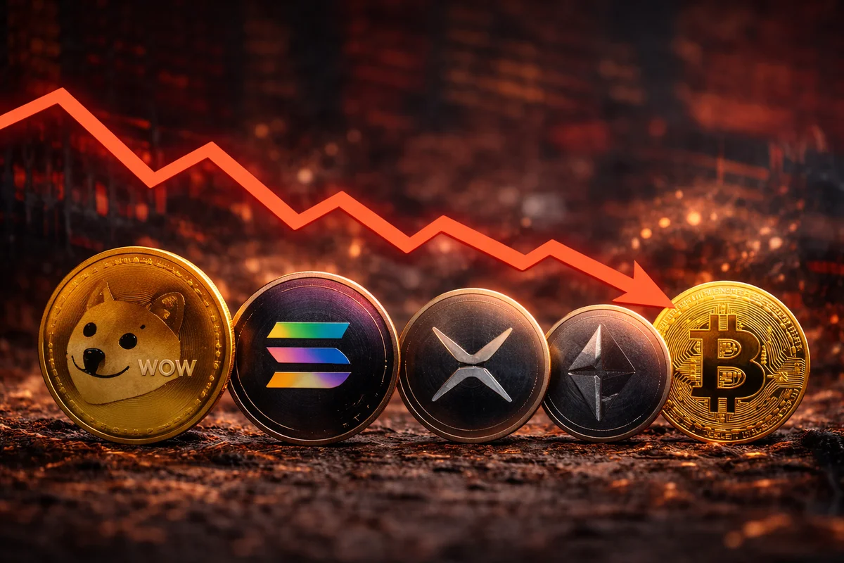 Top 5 Crypto Decliners Today Amid Market Weakness