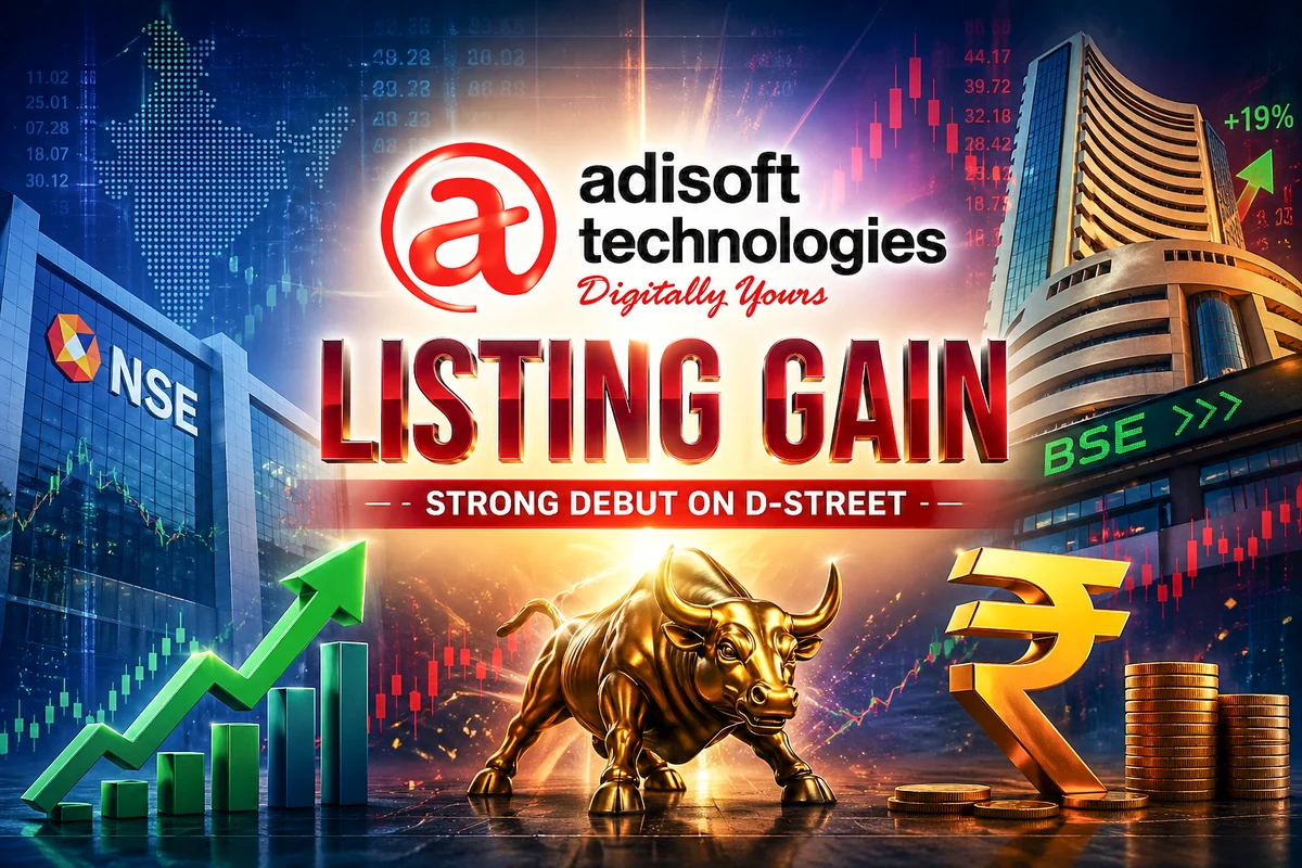 Adisoft Technologies Shares List at ₹205, Up 19% Over IPO Price