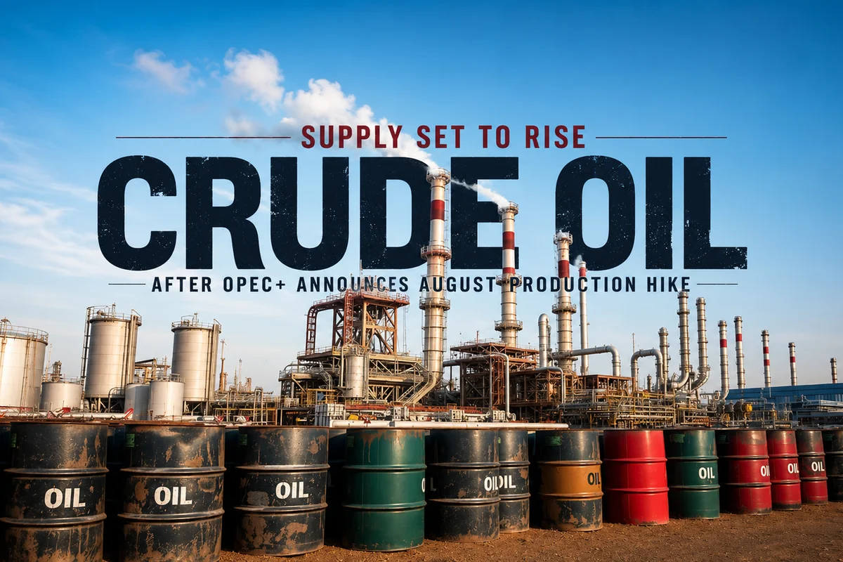 Crude Oil Supply Set to Rise After OPEC+ Approves 548,000 BPD Production Hike for August